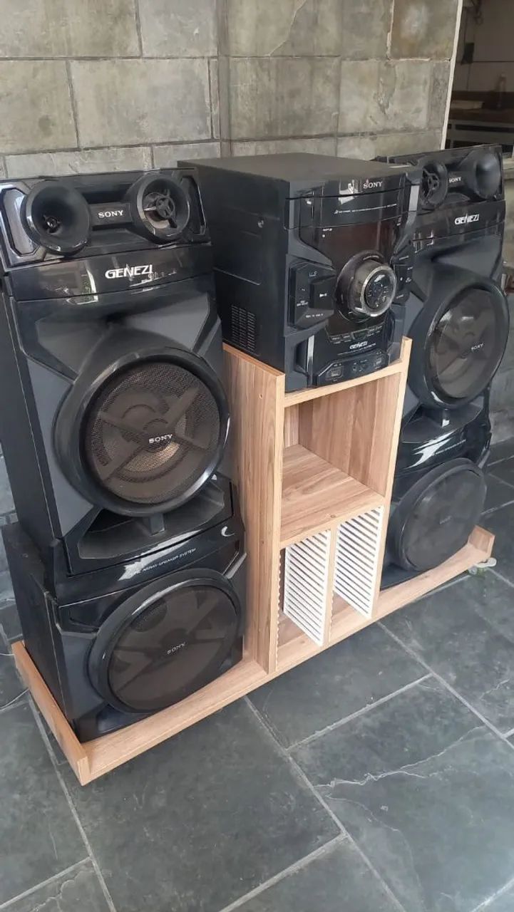 Micro System Sony Genezi + Rack de mdf - Foto 3