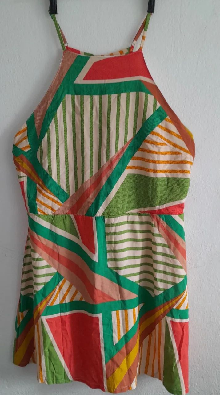 Vestido Estampado 100% Viscose - Tam.: G - Foto 4