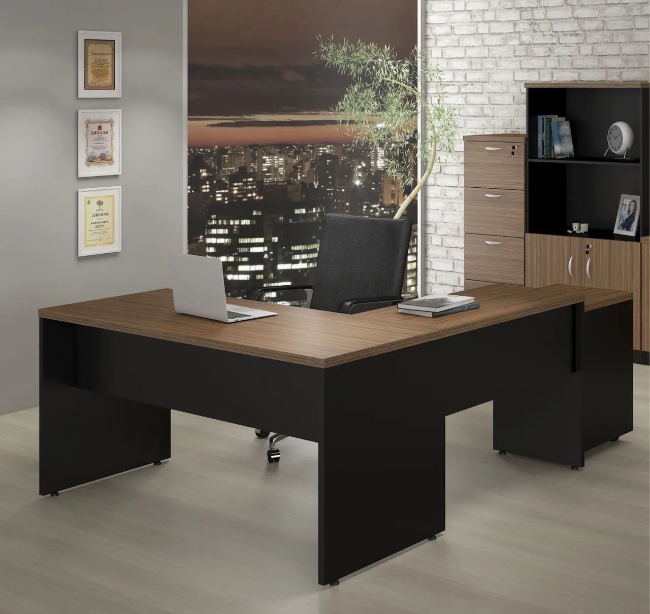 Mesa de escritório em L - Foto 3