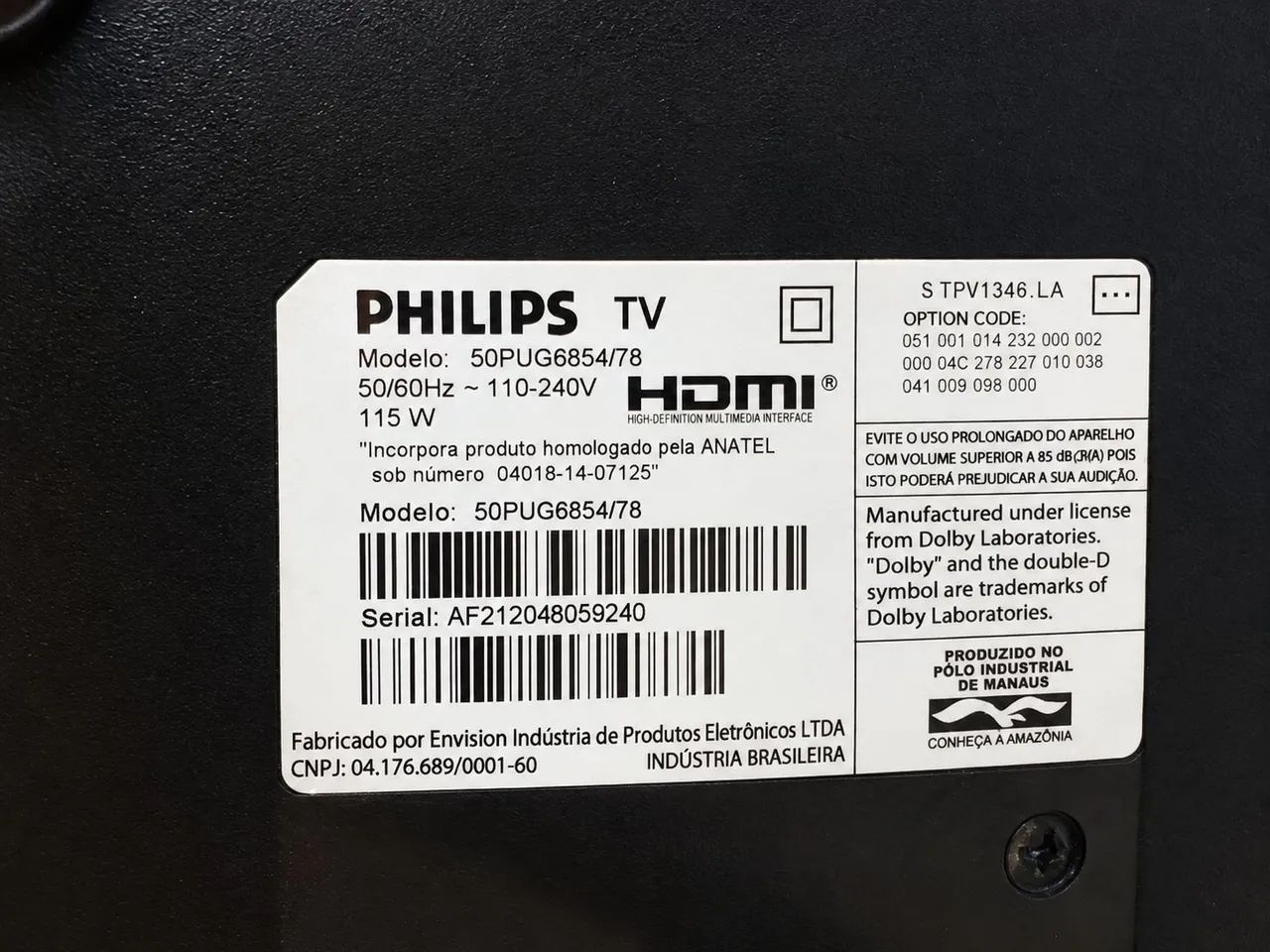 Smart tv philips 50 polegadas 4k - Foto 3