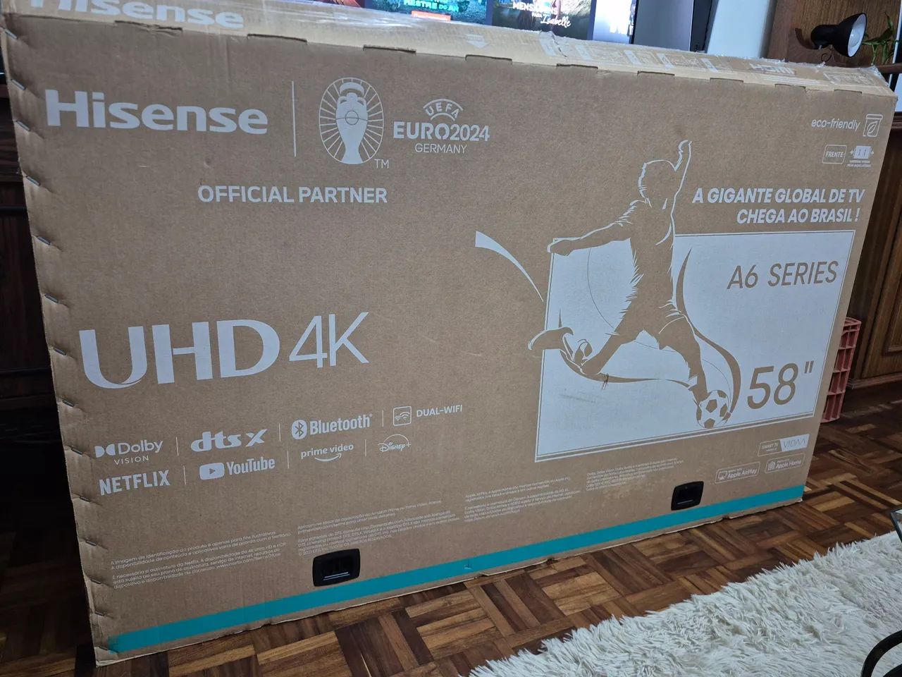 Smart TV 58 Polegadas 4K UHD Hisense - Semi Nova - Foto 4