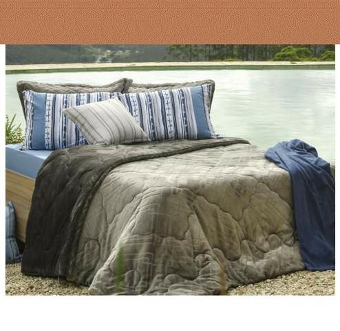 De Fabrica Edredom Casal Plush Flannel Dupla Face