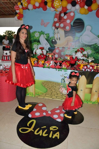 roupa da minnie vermelha mae e filha