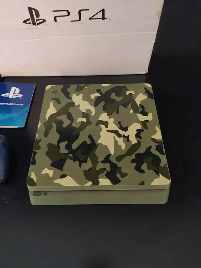 Console PS4 Slim 1TB Edição Limitada Call of Duty WWII Seminovo