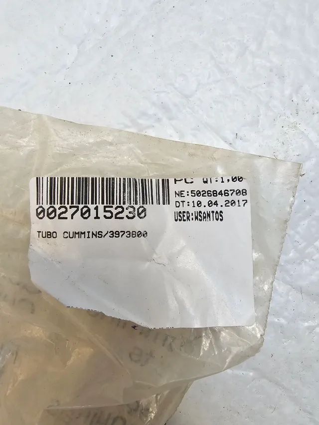 Case New holand Cummins tubo mangueira injeção de combustível nova original 3973800 - Foto 4