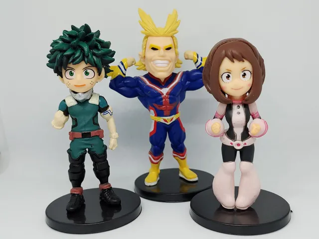 Caixa com 6 Personagens Smash My Hero Academia Banpresto - Action