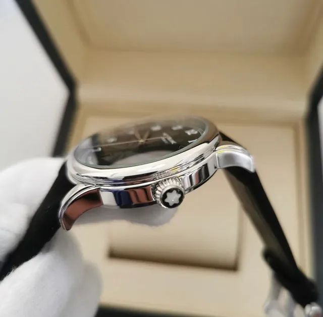 Relógio MontBlanc Automatico Couro Premium - Foto 2