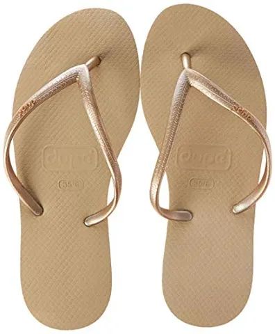 Vendo sandália Dupé  Rosa e na cor bege dourado - Foto 2