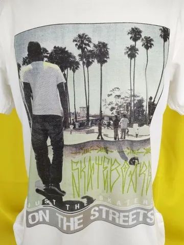 camiseta masculina de skateboard / skate / sk8