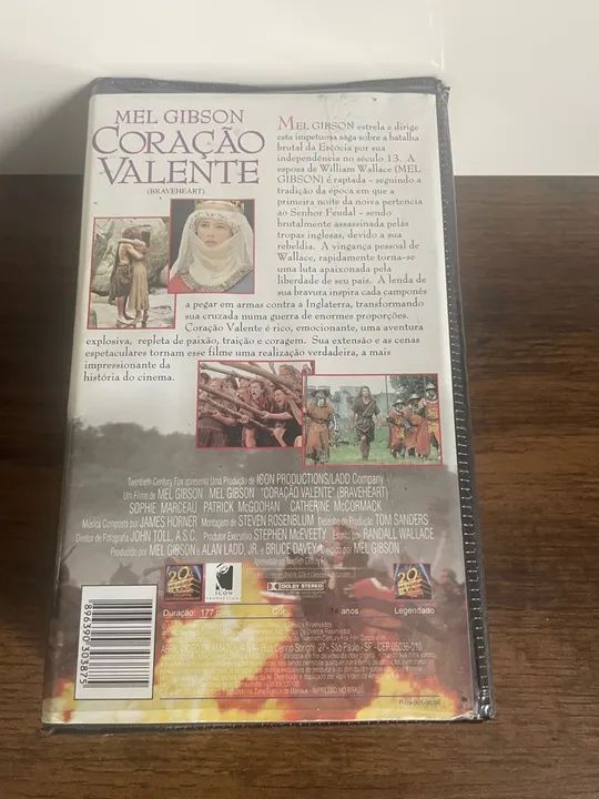 Fita VHS - Coração Valente - 2 Volumes - Foto 2