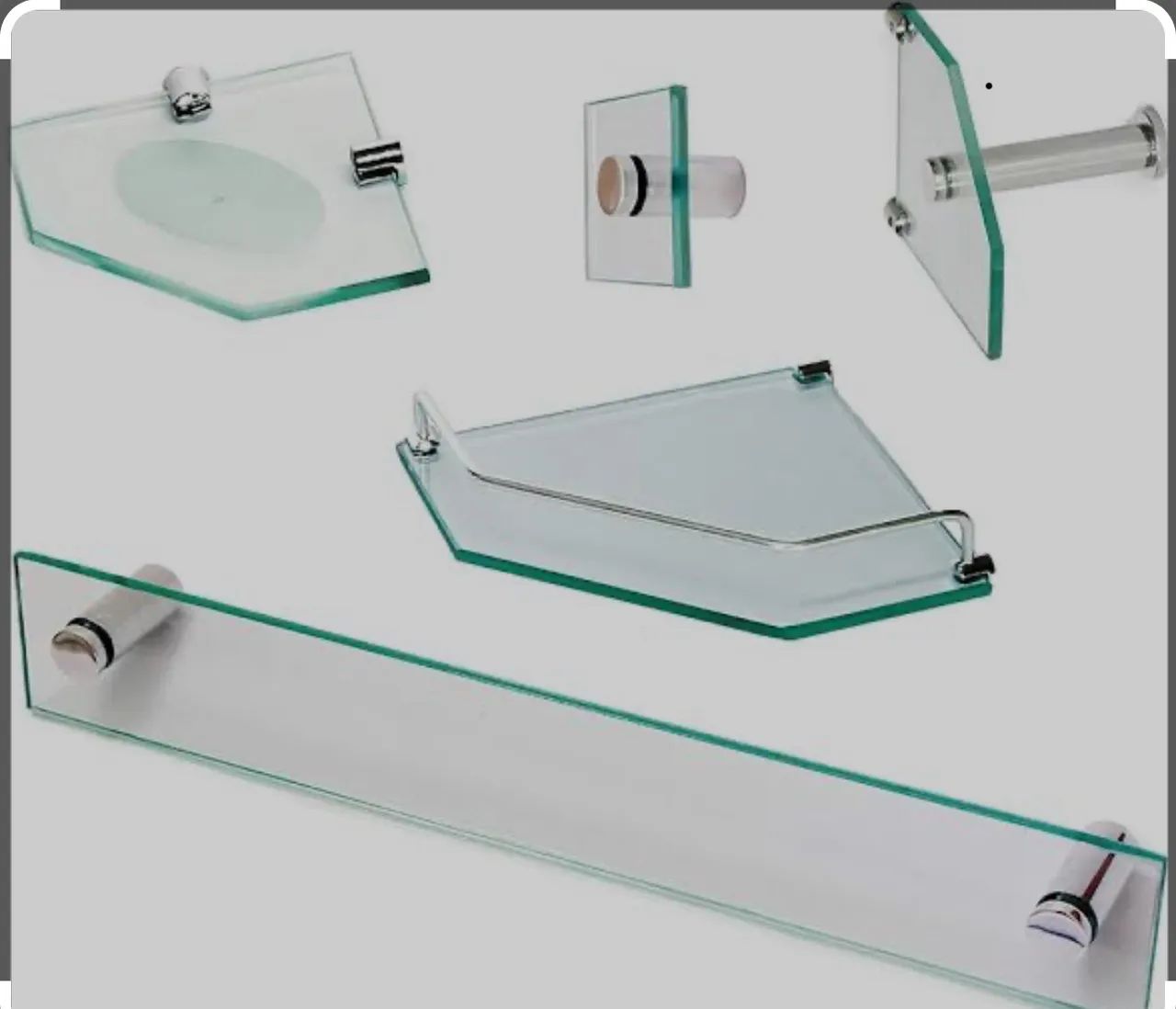 Kit para Banheiro em Vidro - Foto 4