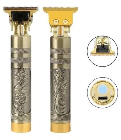 Maquina Barbear Cabelo Profissional Dourada Dragão Sem Fio - Foto 2