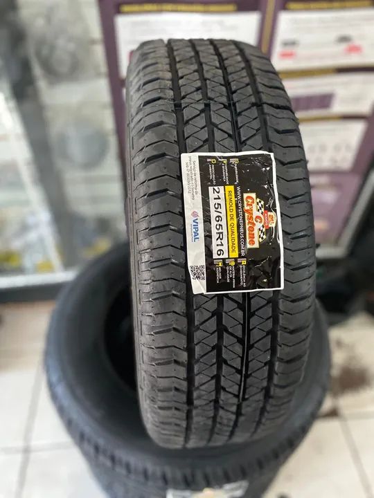 PNEU 215/65/R16 REMOLD CRYSTONE VIPAL (instalação gratuita) - Foto 2