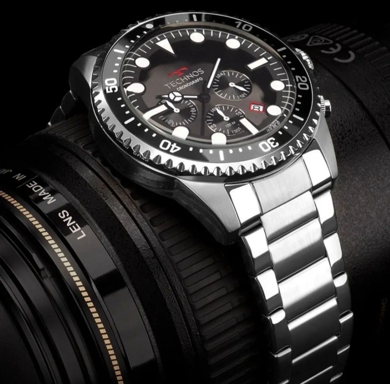 Relógio Technos Masculino Skymaster Cronógrafo JS25CB/1P - Foto 3