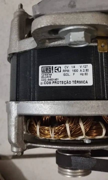 Motor de maquina de lavar electrolux usado funcionando 100%