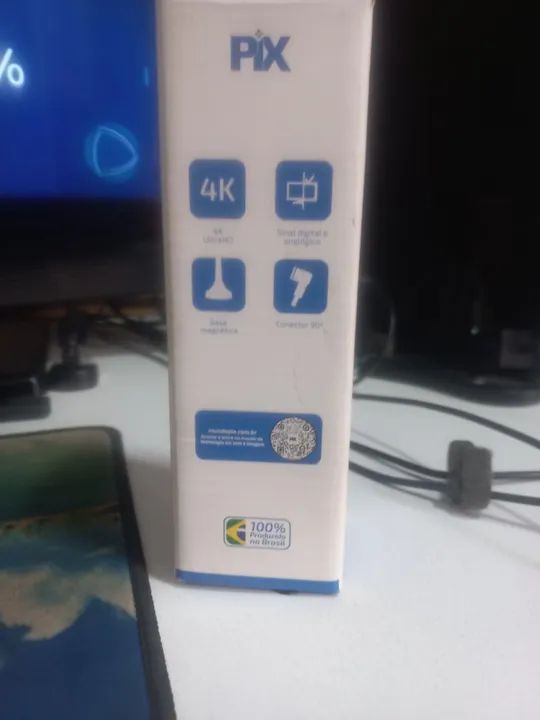 Antena Digital PIX 4K Ultra HD  Sinal Digital e Analógico - Foto 3