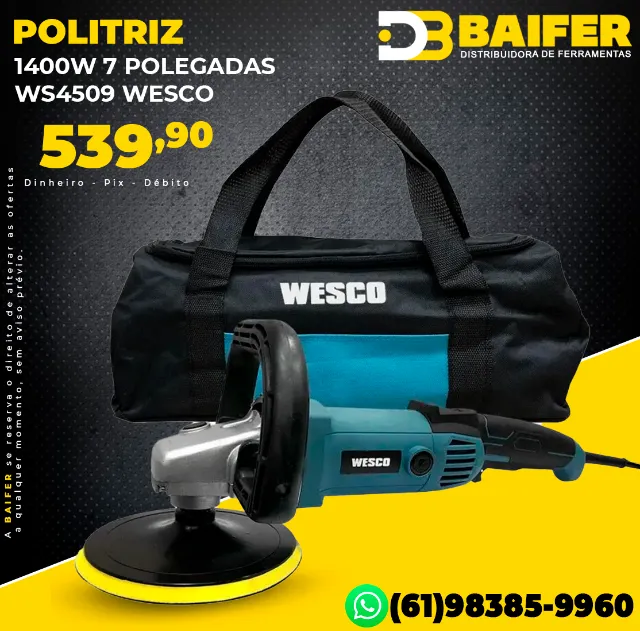 Politriz 1400w 7 Polegadas Ws4509 Wesco