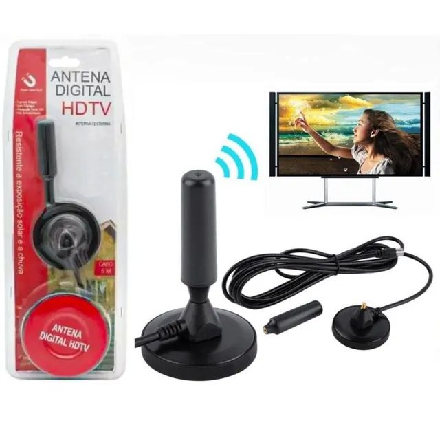 Antena Tv Digital interna com 5m