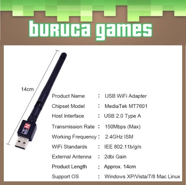 Receptor Wi-Fi USB para PC e Notebook 2.4Ghz - 1200 Mbps - Foto 4
