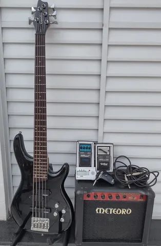 Baixo Condor XB 24ª - 5 cordas - ativo + kit baixista - Foto 2