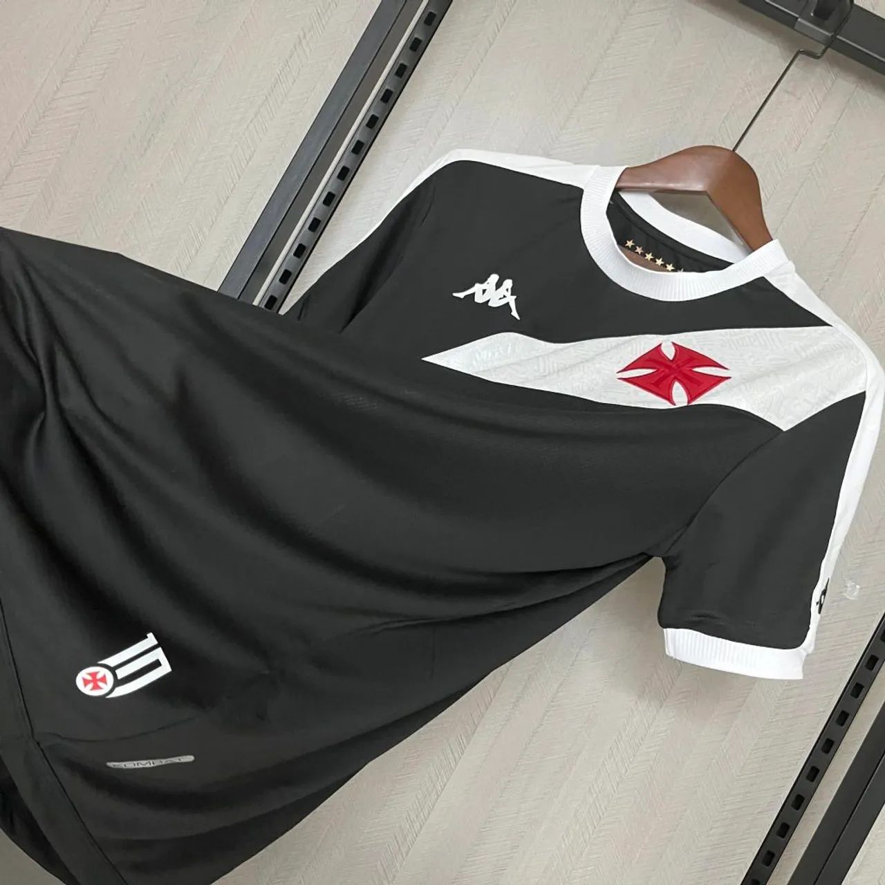 Camisa Vasco I 24/25 Masculina Preta - Foto 5