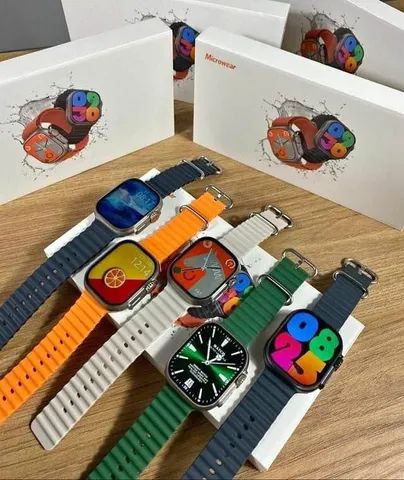 Relógio Smartwatch Feminino Masculino W68 Ultra Nfc Series 8 - Foto 2
