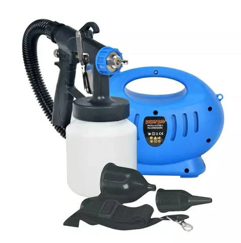 Pistol Pintura Pulverizador Tinta - Compressor 650w Bico Metal