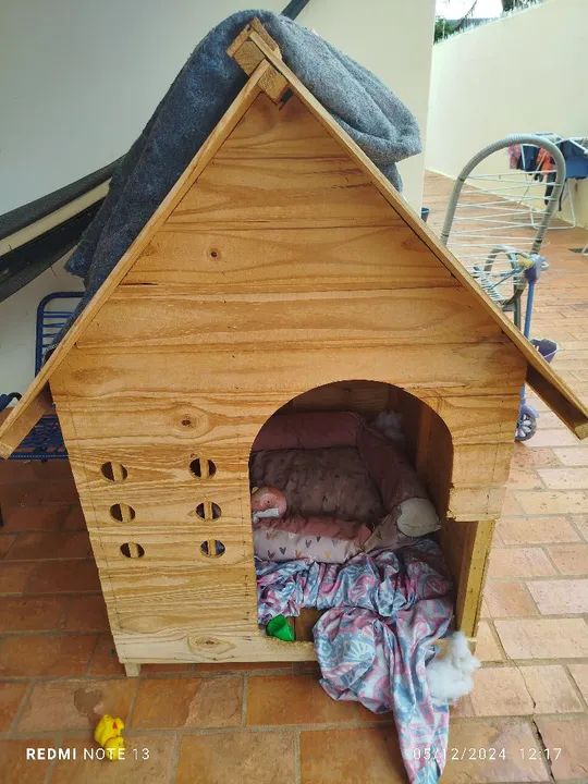 Casinha de cachorro em madeira - Foto 2