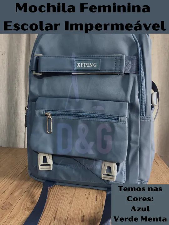 Mochila Feminina Escolar Impermeável