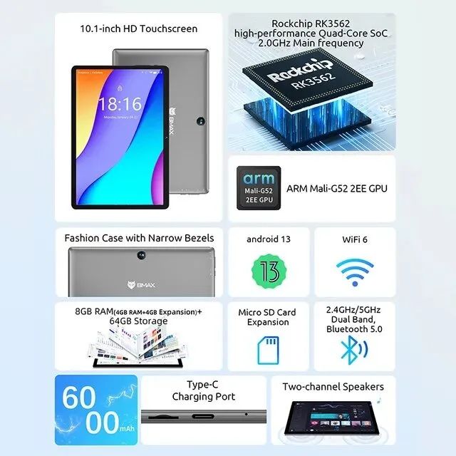 Tablet Bmax I9 Plus 4GB/64GB 6000mAh - Foto 6