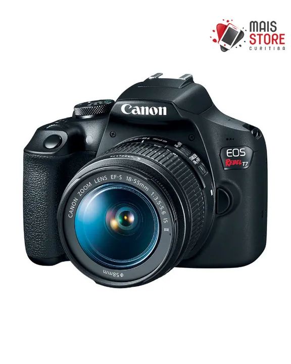 Câmera Canon EOS T7 Kit 18-55mm F/3.5-6.3 IS II (Novo/Lacrado)