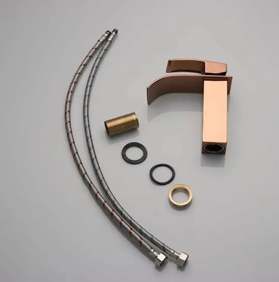 PRONTA ENTREGA | Torneira Monocomando Banheiro Metal Cascata Rose Gold - Foto 4