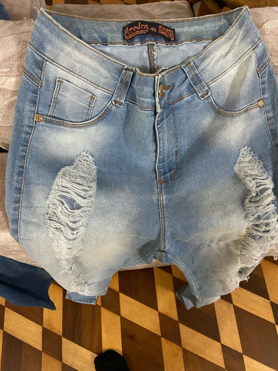 CALÇA JEANS FEMININA TAMANHO 40 - Foto 2
