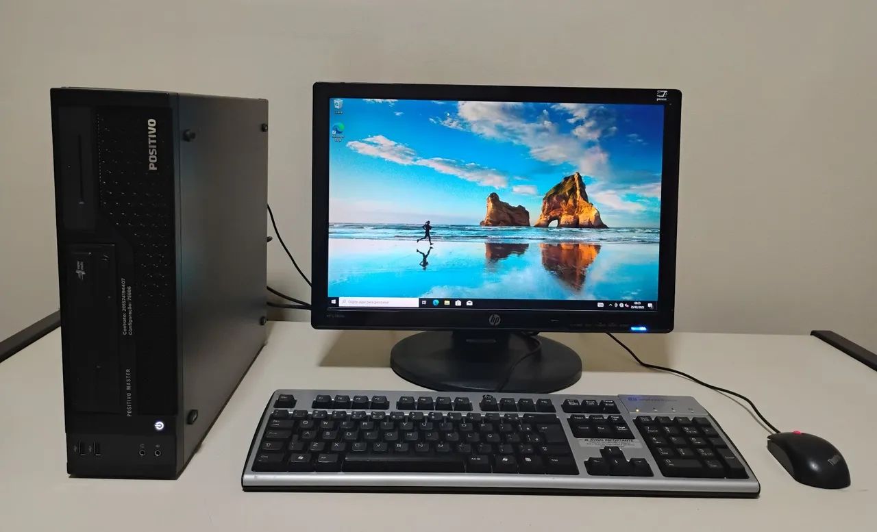 Kit Computador Positivo Intel i3-4160 CPU 3.60GHZ, 8GB RAM e SSD-120Gb com monitor 19