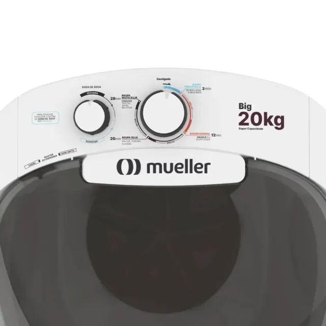 Lavadora de Roupa Tanquinho Semiautomático Mueller 20kg Big - NOVA - Foto 3