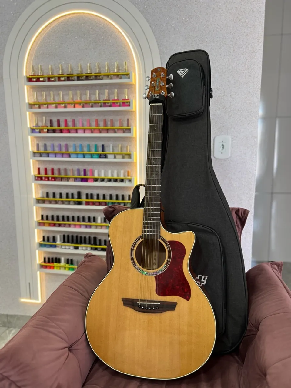 Violão Strimberg Diamond DA3 Acústico com Cutaway - Som Envolvente!
