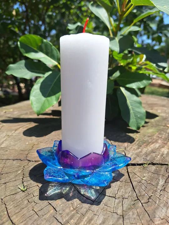Suporte Vela Flor de Lótus  - Foto 2