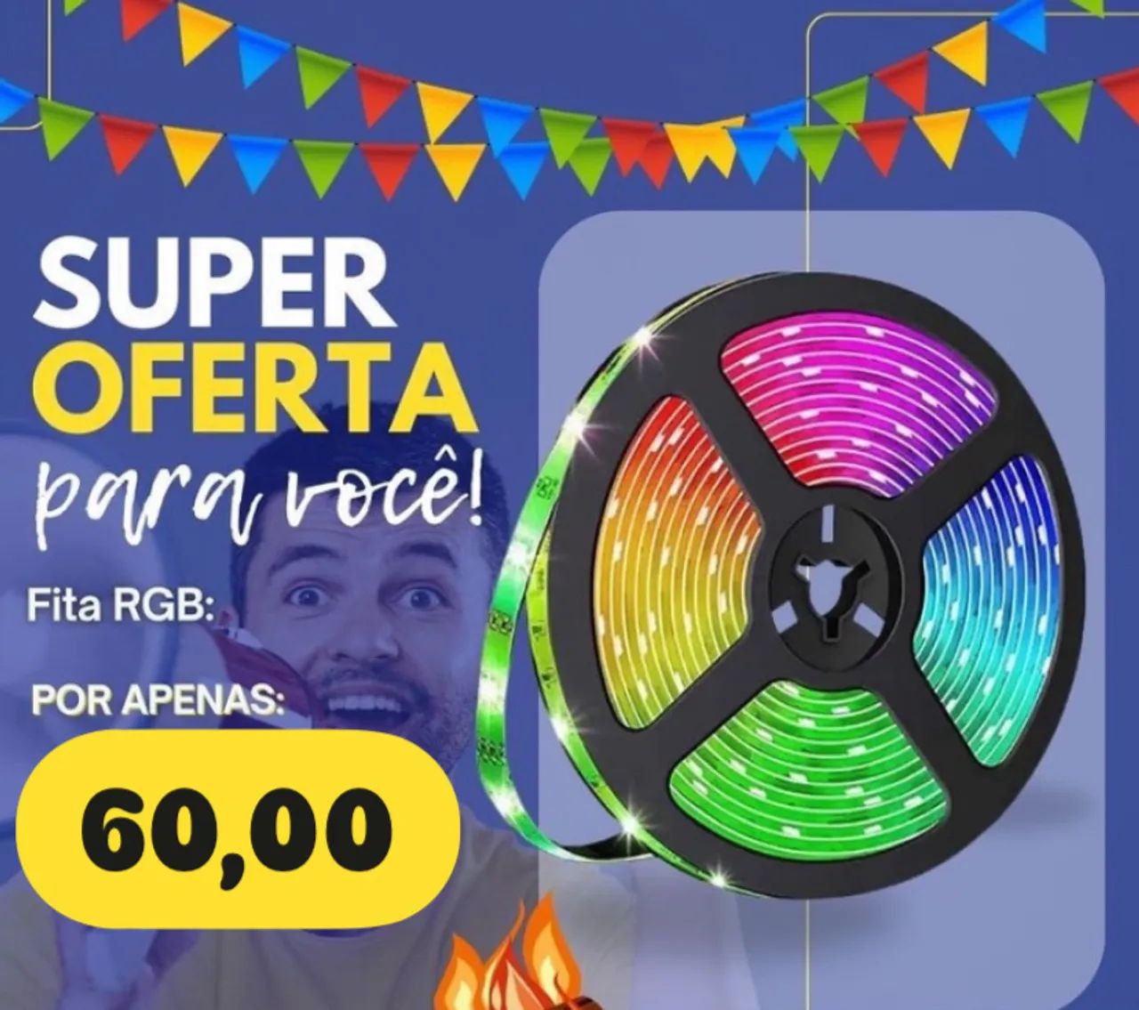 Fita LED RGB - 10 metros 