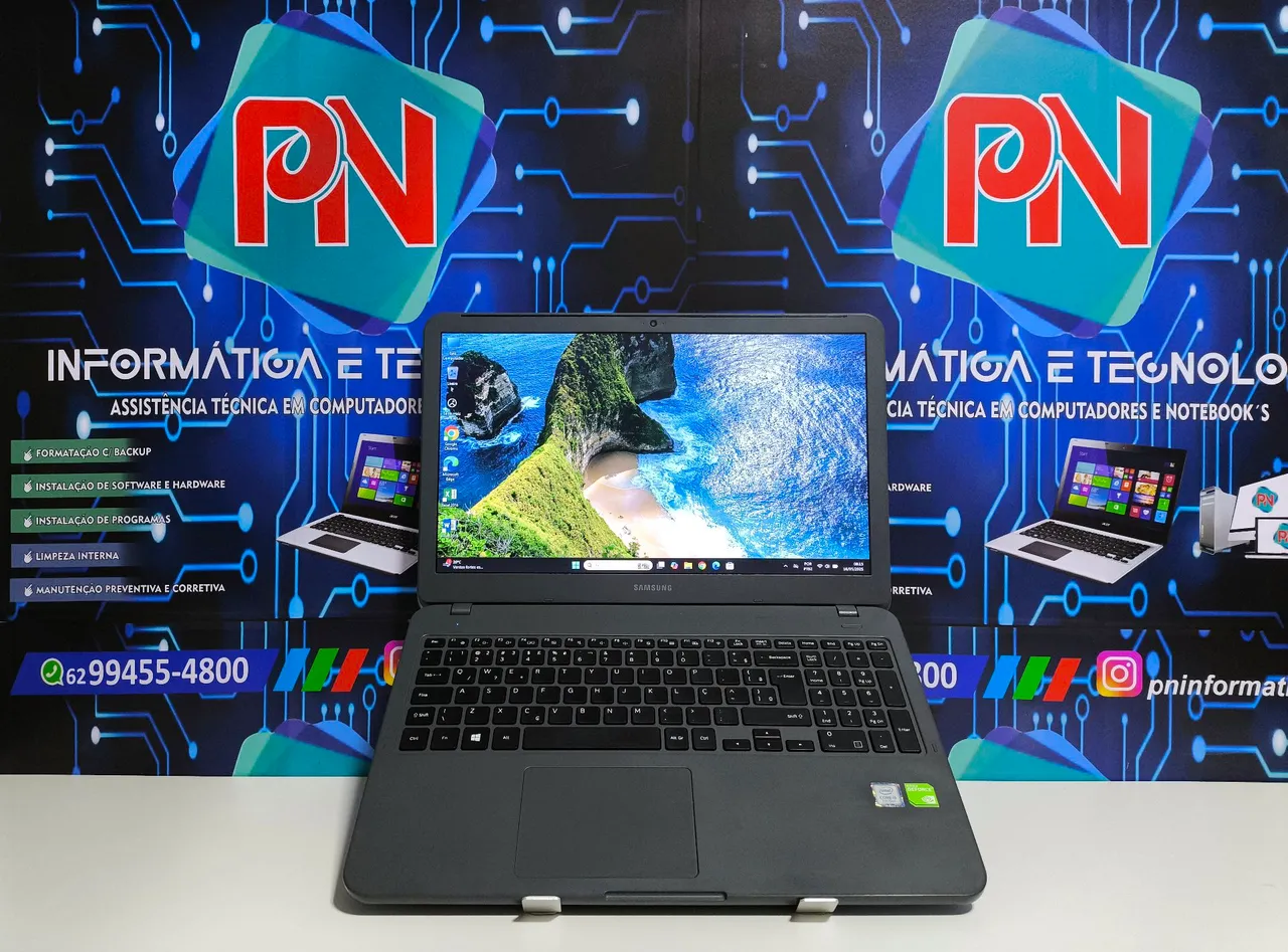 Notebook Samsung Core i5-7200U, 8Gb Ram, SSD Nvme 256Gb e Vídeo dedicado 2Gb
