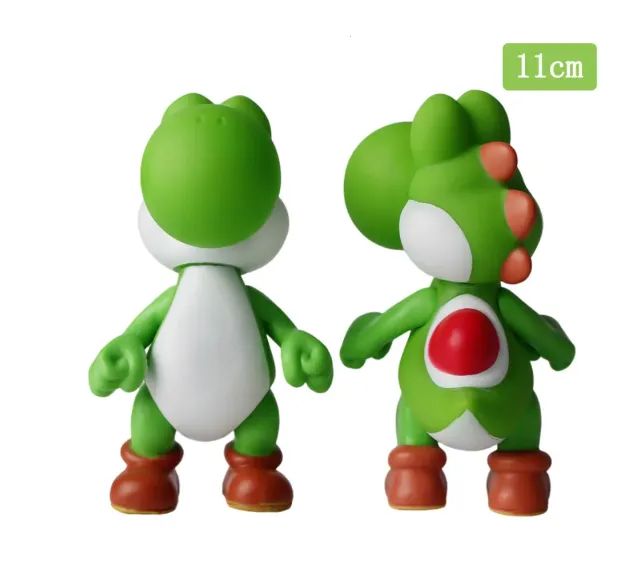 Kit 3 bonecos Mario, luigi e yoshi 100,00 - 14cm - Foto 4