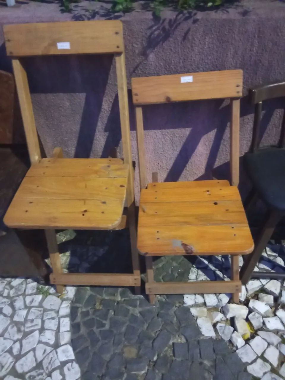2 Cadeiras Dobráveis de Madeira - Ótimo Estado! - Foto 4