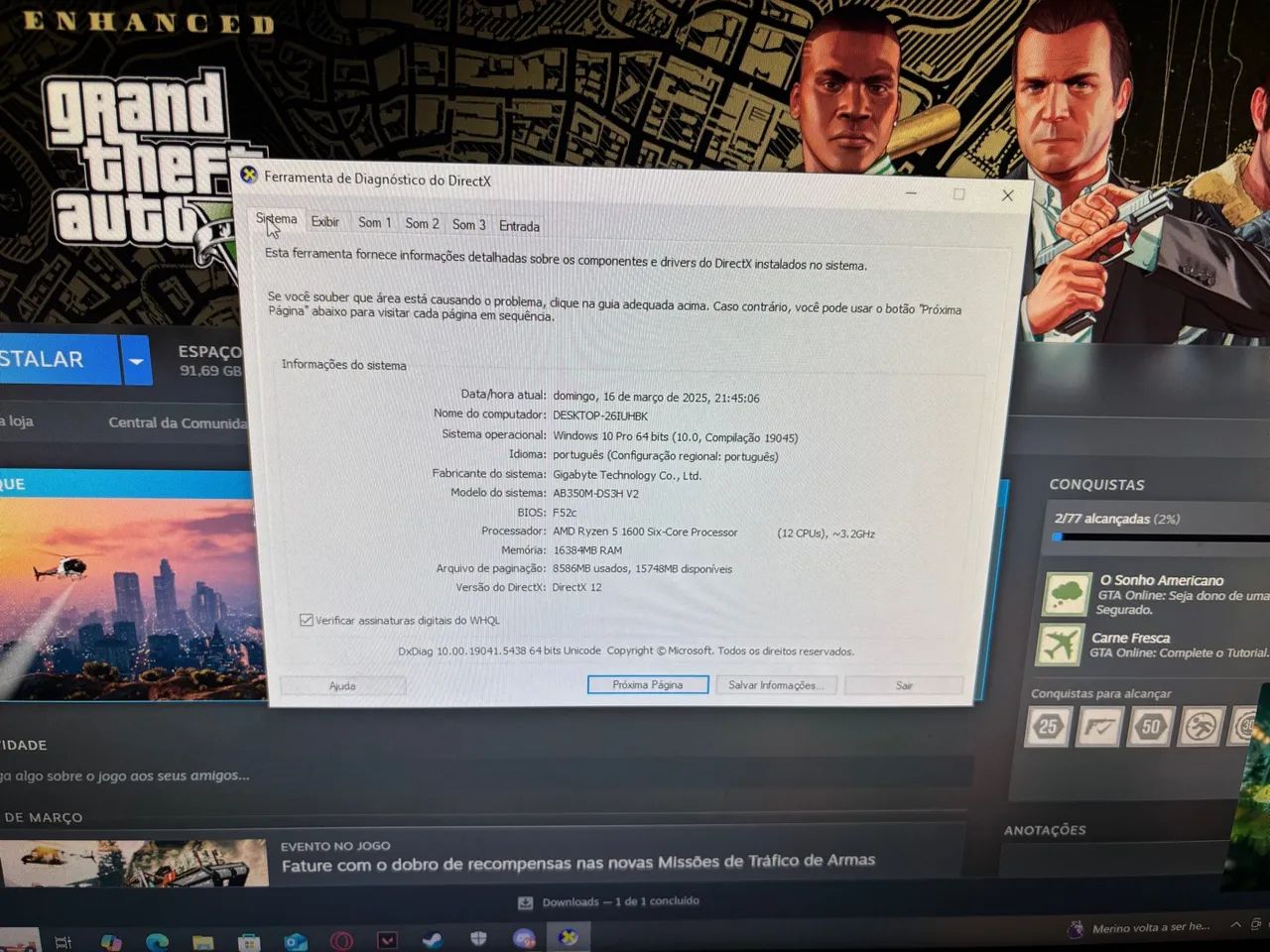 PC Gamer Completo - Potente e Pronto para JOGAR! - Foto 2