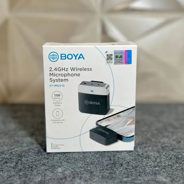 Microfone de Lapela Boya - Áudio Profissional com 60m de Alcance - Foto 3