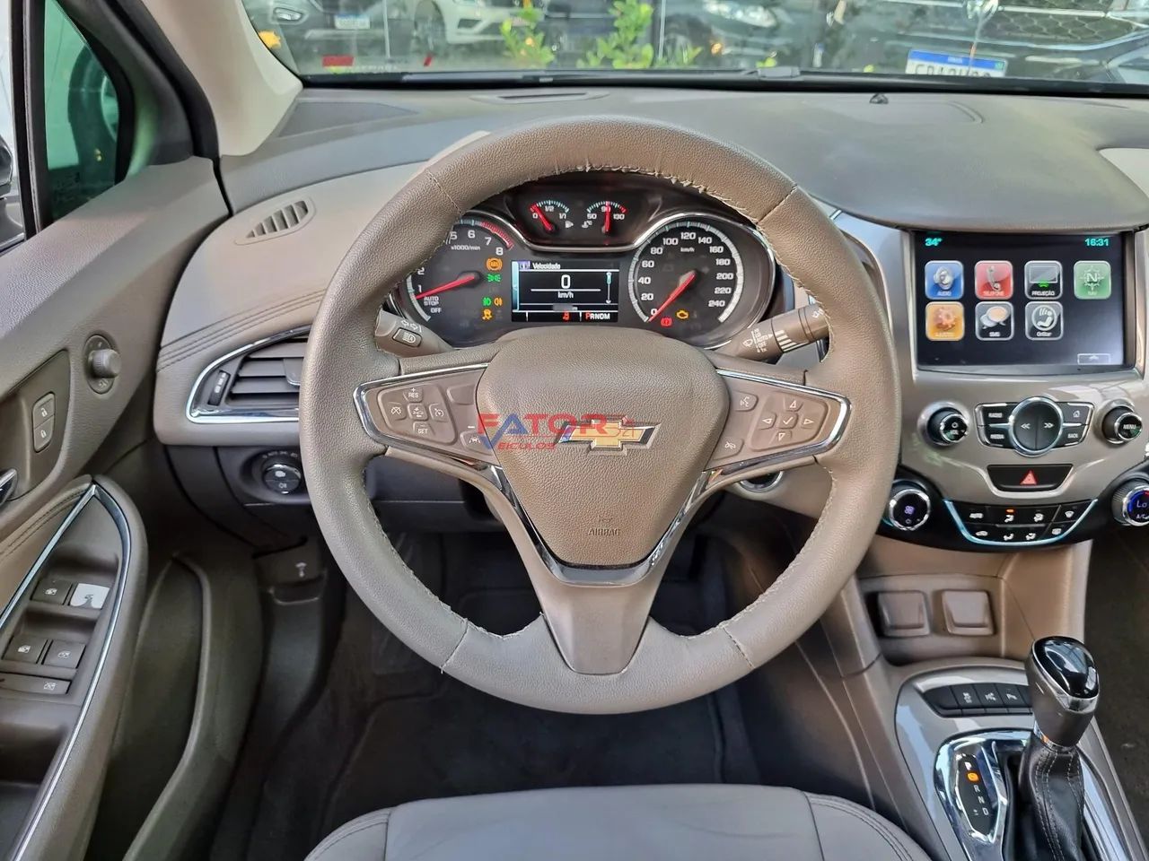 CRUZE LTZ 1.4 16V TURBO FLEX 4P AUT.  PRETA 2017/2017 - Foto 4