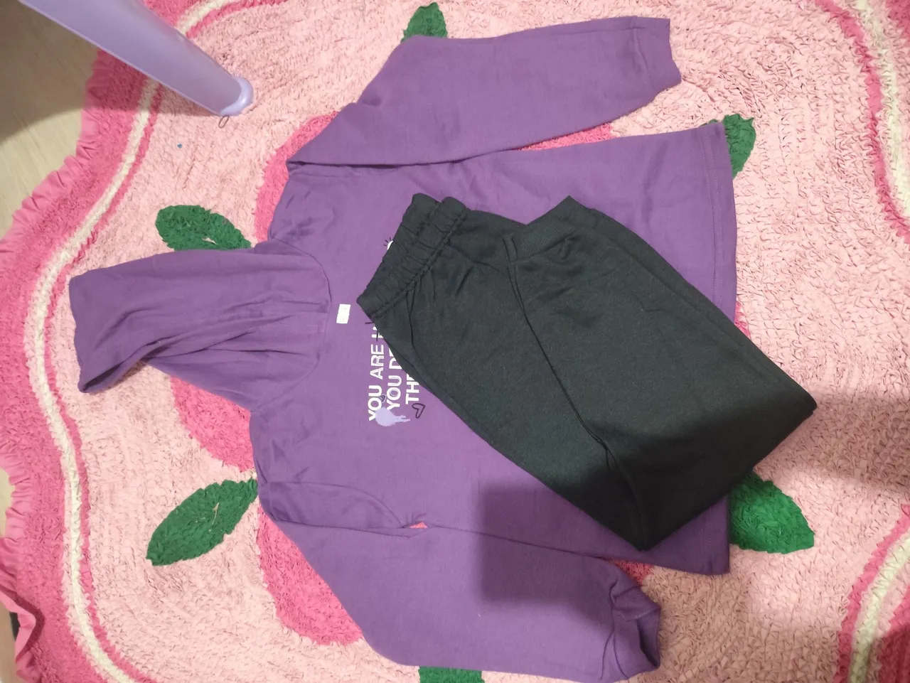 Conjunto de moletom infantil