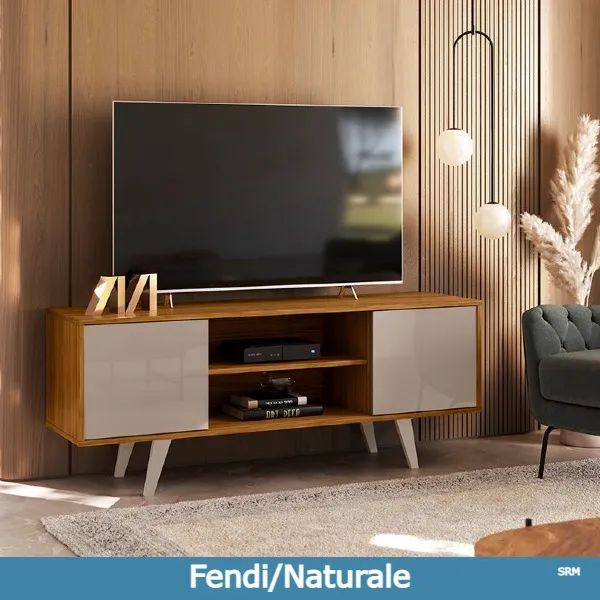 OFERTA Rack estante fendy nature para tv ate 55 polegadas 