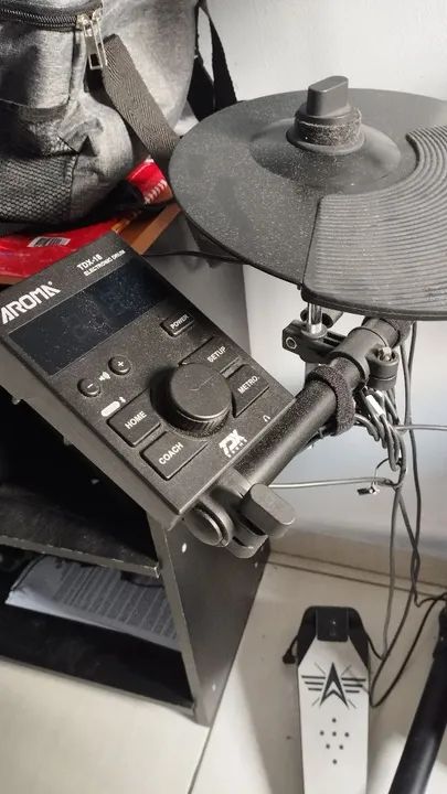 Bateria Eletrônica Aroma TDX-18 Completa! + Caixa Meteoro - Foto 5