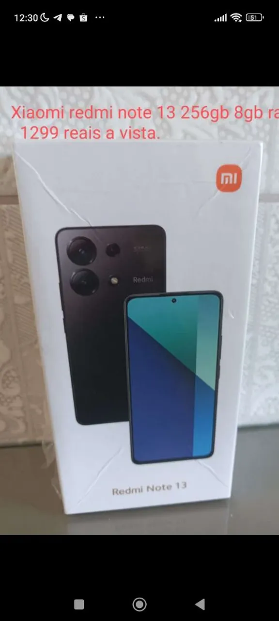 Xiaomi redmi note 13 128gb novo lacrado