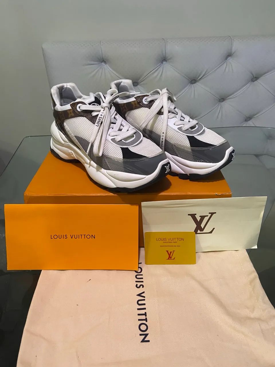 Tênis Louis Vuitton RUN 55  - Foto 4