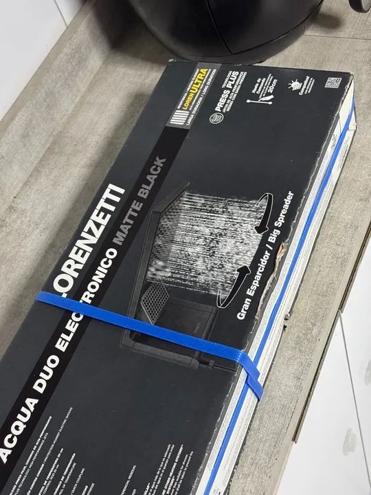 Lorenzetti acqua duo ultra chuveiro ducha preto fosco 220v potência 7800w - Foto 3